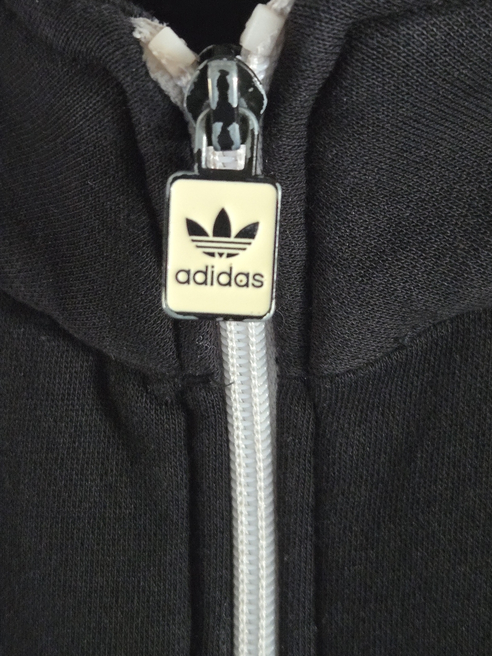 Adidas Black Track Jacket with Blue & Red Stripe Detailing - Picture 10 of 14